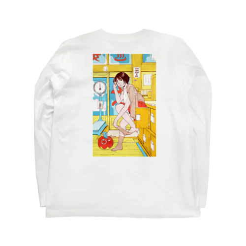 銭湯ガール ロングTシャツ(バックプリント) Long Sleeve T-Shirt
