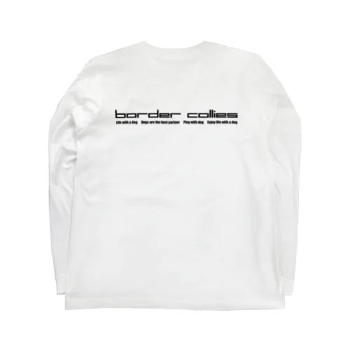 ぽるボーダー　黒文字 Long Sleeve T-Shirt