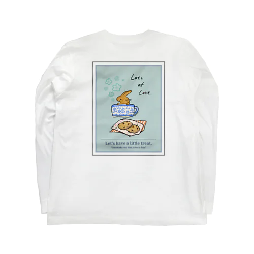おやつの時間  (背面イラスト+前面文字) Long Sleeve T-Shirt