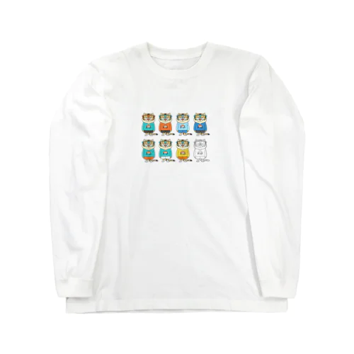 カラフルサーモン虎 Long Sleeve T-Shirt