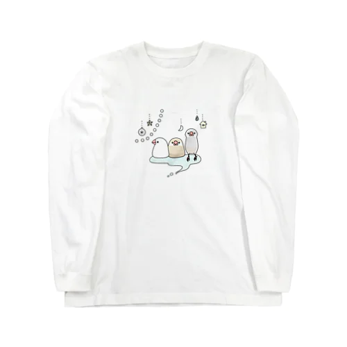 キラキラ文鳥 Long Sleeve T-Shirt
