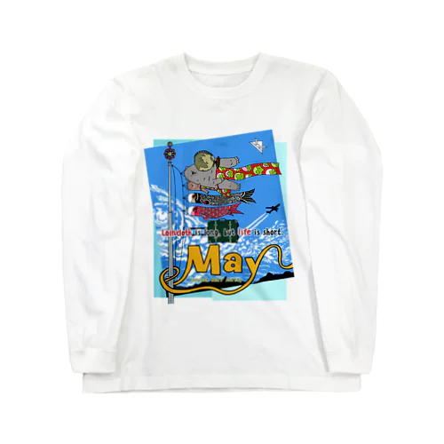 ふんどしクマさんの旅路Tシャツ5月編 Long Sleeve T-Shirt