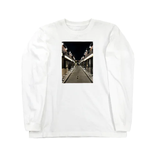 京都の風景　夜 Long Sleeve T-Shirt