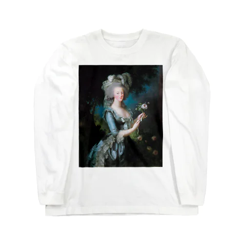 薔薇を持つマリー・アントワネット / Marie Antoinette with a Rose Long Sleeve T-Shirt