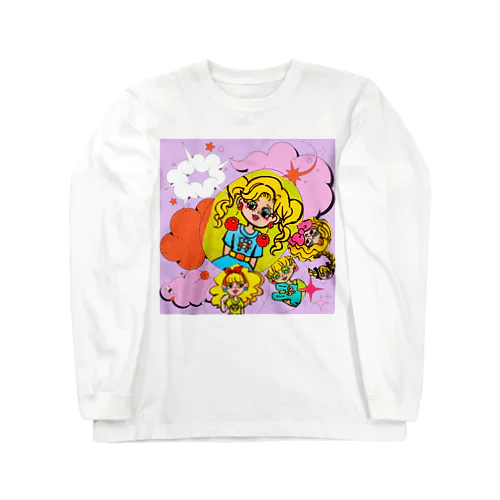 【ポップ】あつまれ！金髪の女の子✨ Long Sleeve T-Shirt