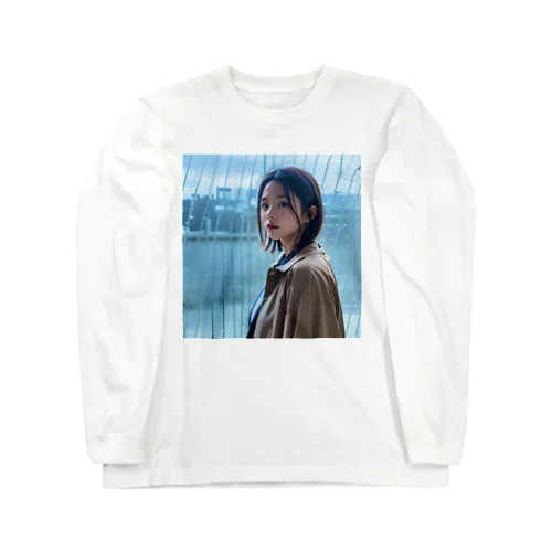 雨の中の架空の美女 Long Sleeve T-Shirt