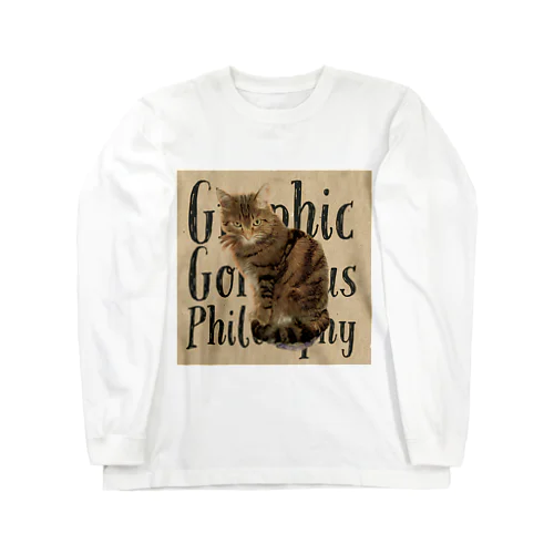 物言いたげ Long Sleeve T-Shirt