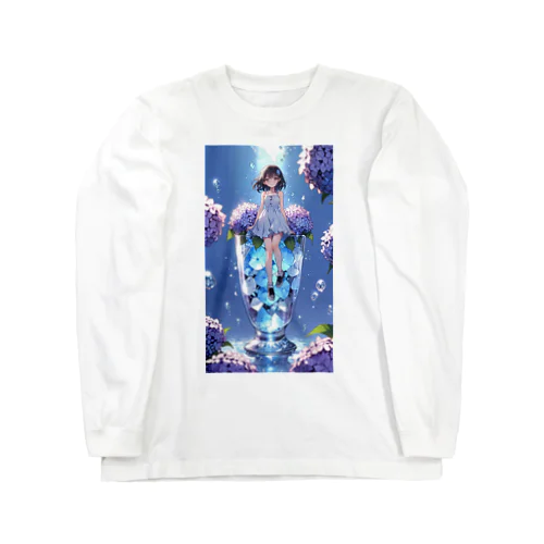 グラスの少女 Long Sleeve T-Shirt