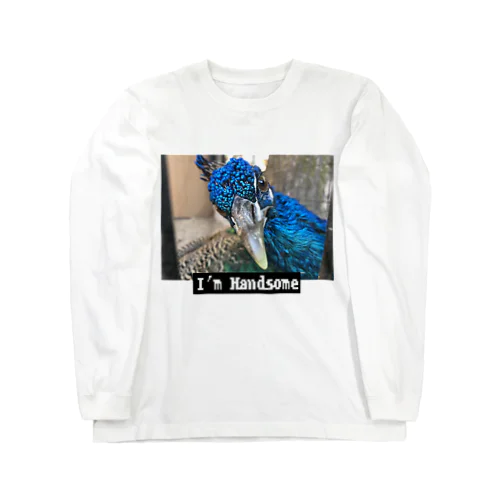 ハンサムなクジャク Long Sleeve T-Shirt
