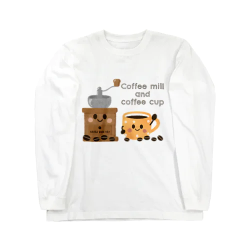 コーヒーミル＆コーヒーカップ Long Sleeve T-Shirt
