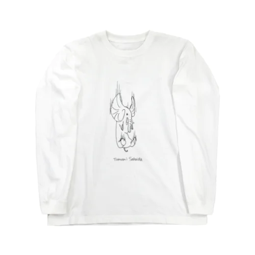 おちるゾウ Long Sleeve T-Shirt
