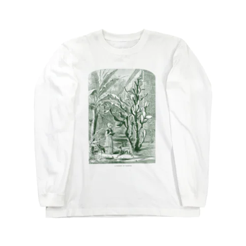 サボテンの庭＜アンティーク・イラスト＞ Long Sleeve T-Shirt