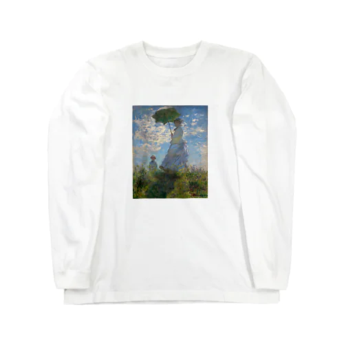 クロード・モネ / 1875 / The Promenade, Woman with a Parasol / Claude Monet Long Sleeve T-Shirt