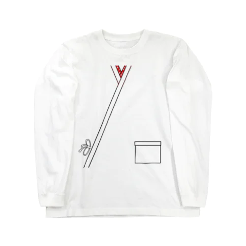BOMBUさんの作務衣（水玉半襟） Long Sleeve T-Shirt