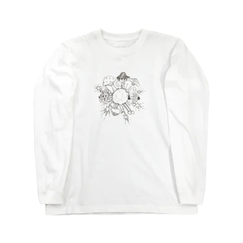 月とキノコ Long Sleeve T-Shirt