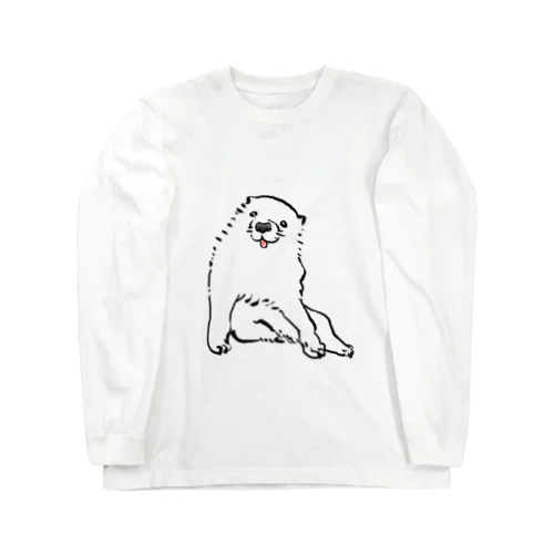 長沢芦雪の「あの犬」 Long Sleeve T-Shirt