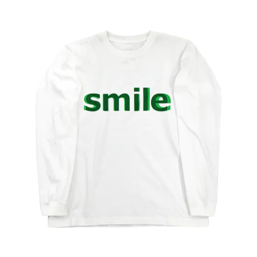 smile　スマイル　笑顔 Long Sleeve T-Shirt