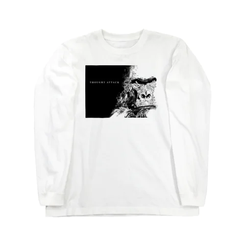 THOUGHT ATTACK 【BLACK】 Long Sleeve T-Shirt