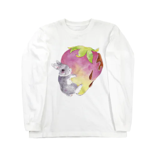いちご好き好きうさぎさん Long Sleeve T-Shirt