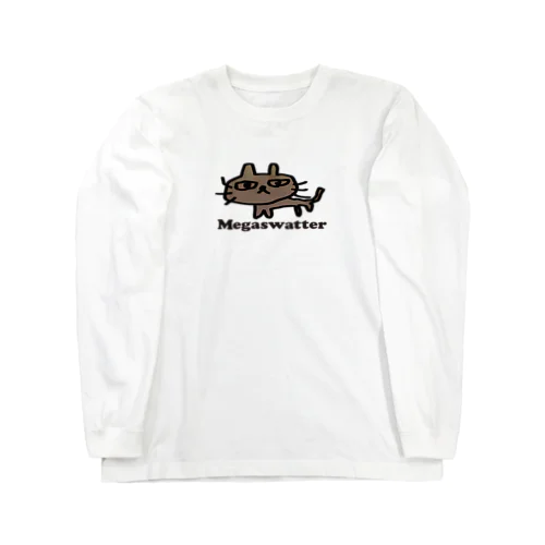 目がすわった（猫バージョン） Long Sleeve T-Shirt