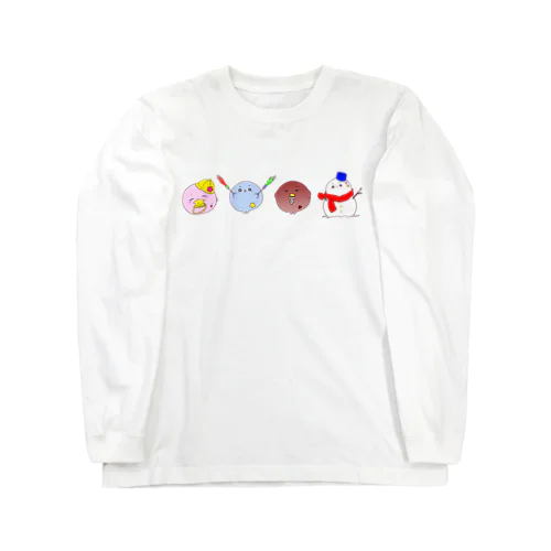 おばけのレインと仲間たち 春夏秋冬 Long Sleeve T-Shirt