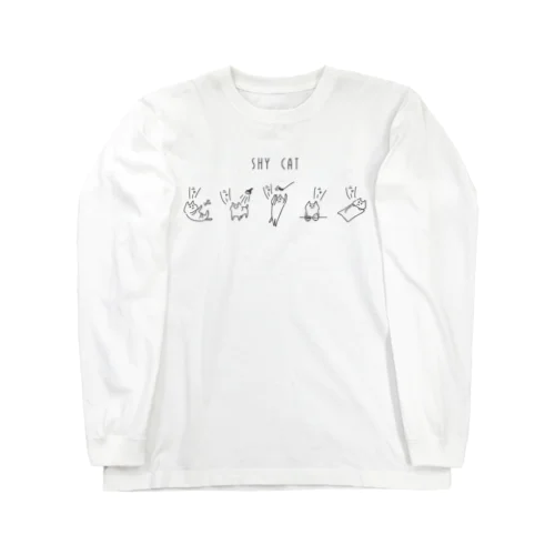 ニャーニャー鳴くネコ Long Sleeve T-Shirt
