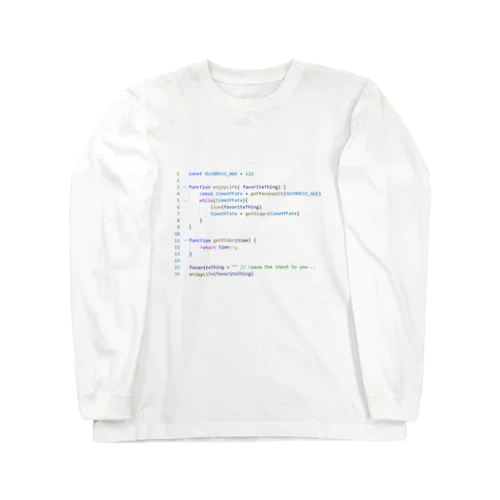 LifeWhiteColor.js Long Sleeve T-Shirt