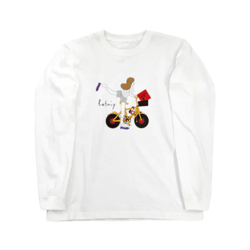 自転車の女の子2 Long Sleeve T-Shirt
