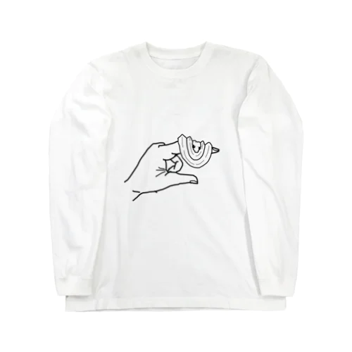 手乗りグリーンパイソン長袖 Long Sleeve T-Shirt