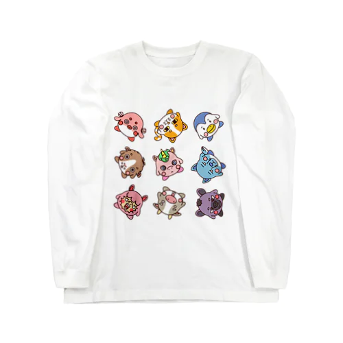 まん丸動物アニまる Long Sleeve T-Shirt