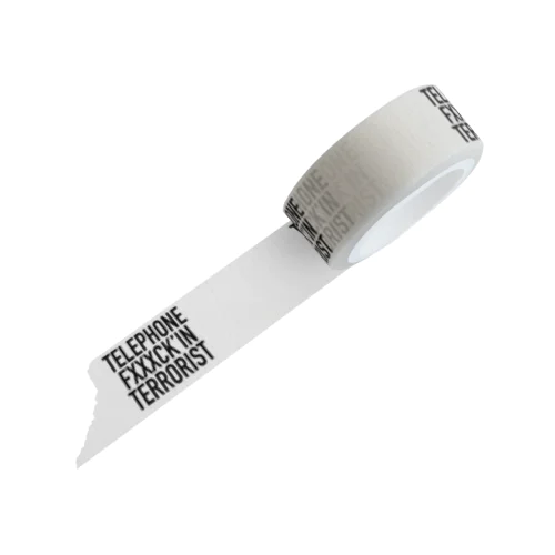 TELEPHONE FXXXCK’IN TERRORIST WHITE Masking Tape