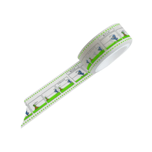 カッパ君とハシビロコウ君の糸でんわ Masking Tape
