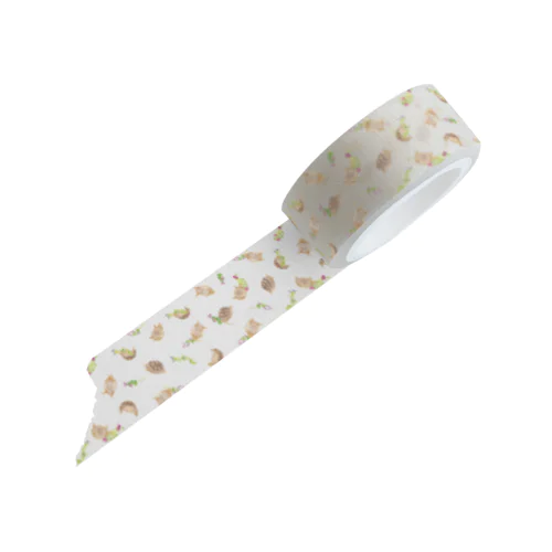 野の花とギリシャリクガメ Masking Tape