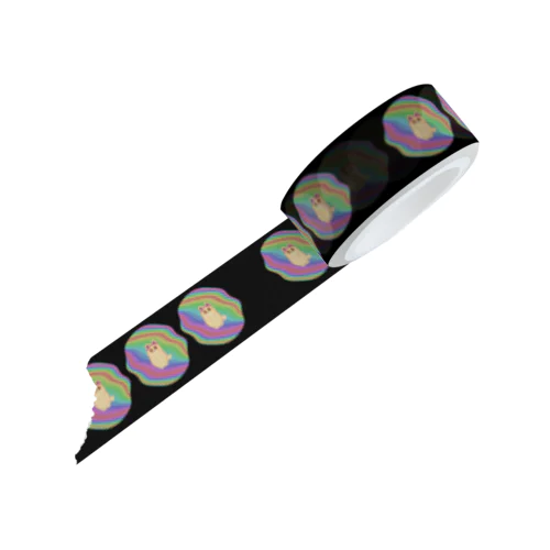 Danguma Rollie マスキングテープ ふにゃふにゃまるのかたち 文字なしver. Masking Tape