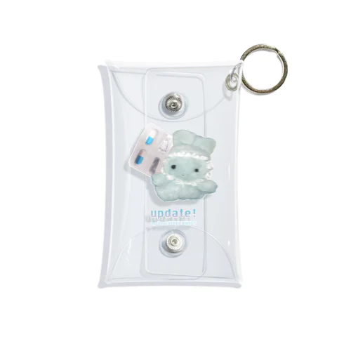 ぬいぐるみニャモ Mini Clear Multipurpose Case