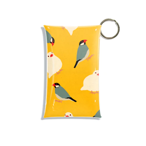 鳥図鑑　文鳥 Mini Clear Multipurpose Case