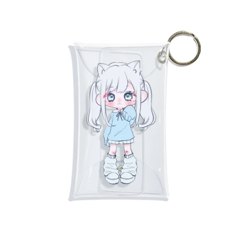 曖川にゃんたver.みにきゃら Mini Clear Multipurpose Case