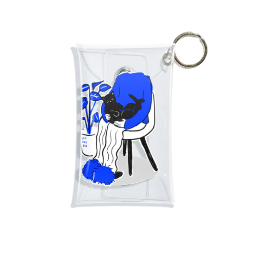 黒猫ちゃんとチル Mini Clear Multipurpose Case