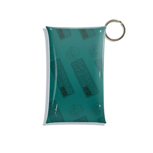 【りょうちゃんのハイボール地獄】グリーン背景 Mini Clear Multipurpose Case