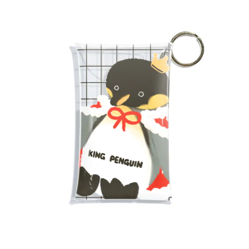 おうさまペンギンのぬいぐるみ Mini Clear Multipurpose Case