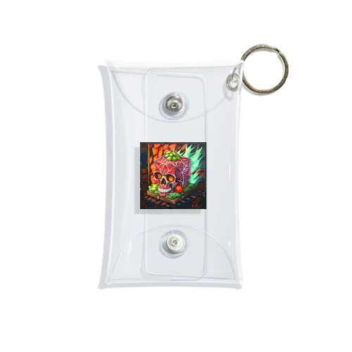 スカル＆ミート Mini Clear Multipurpose Case