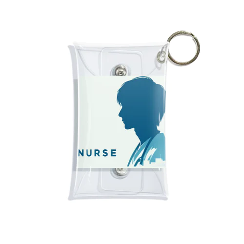 メンズ看護師シルエット Mini Clear Multipurpose Case