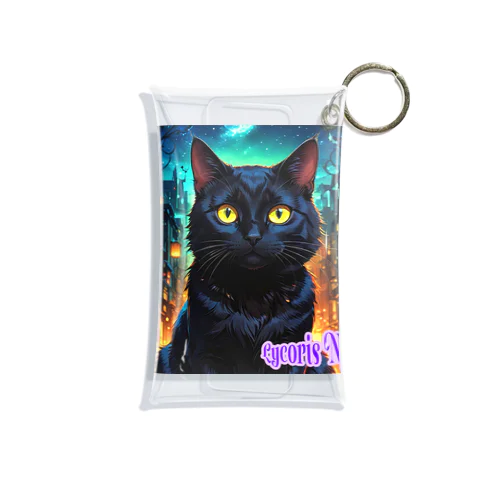 りこりすにゃんと「黒猫のニャンゴ」 Mini Clear Multipurpose Case