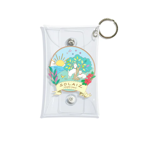 【かわいいヤギのライトとナギ】SOLAIZイラスト Mini Clear Multipurpose Case