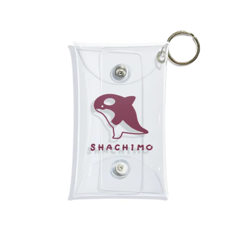 シャチモのロゴ【もっとシンプル】 Mini Clear Multipurpose Case