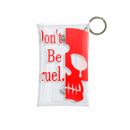 Don't Be Cruel.(赤) Mini Clear Multipurpose Case
