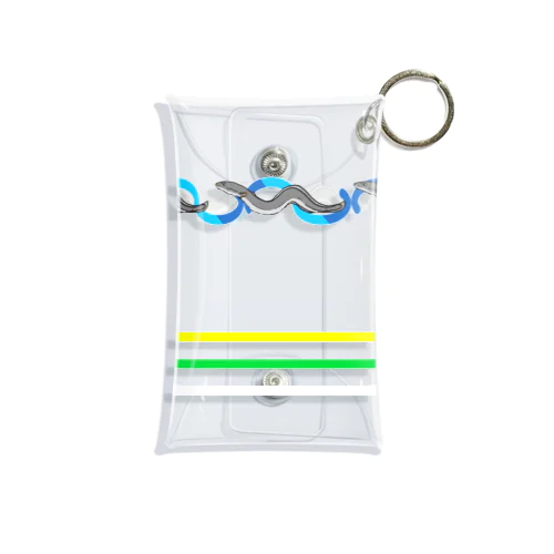 ウナギの行進（青） Mini Clear Multipurpose Case