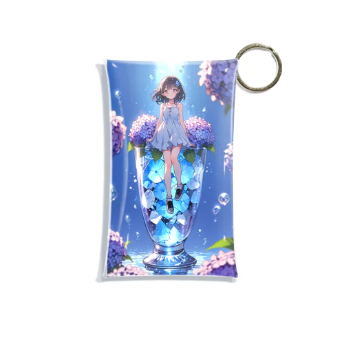 グラスの少女 Mini Clear Multipurpose Case