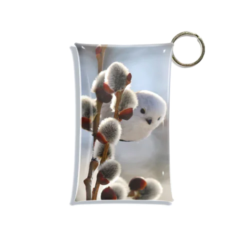 【人気シリーズ】サロベツで雪の妖精シマエナガ Mini Clear Multipurpose Case