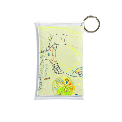 さかな  (黄色) Mini Clear Multipurpose Case